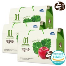 즙쟁이 케일사과즙 3박스 90팩 케일사과주스 케일즙 사과즙, 케일사과즙 3박스(90팩)