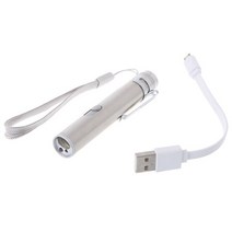 31 다기능 LED 레이저 빛 적외선 USB 충전식 UV 토치 펜 손전등 L22, 한개옵션0