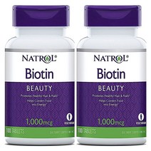 Natrol Biotin Beauty 1000mg 나트롤 비오틴 뷰티 100정 2팩