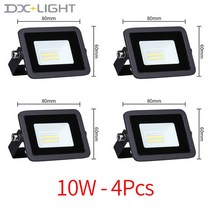 확산판 IP68 방수 옥외 조명 LED 300W 200W 100W 투광 10W 20W 30W 50W 고휘도, 2.10W-4PCS - 220V (175V-265V)