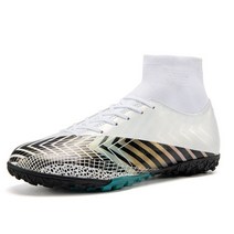 풋살화 축구화 인조잔디 인도어 풋살 노란색 남자 축구 클리트 하이 탑 축구 부츠 남자