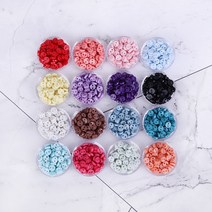 짱패브릭 10개) 5mm 2구 미니단추 16color 인형단추, 12 피콕블루