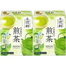 일본 직송 우지 말차 가루 녹차 파우더 스틱 30p x 2 상자, 볶은 차