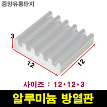 JINHA 방열판 알루미늄 방열패드 방열시트 12*12*3