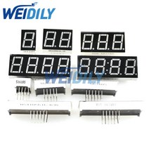 LED 광고판 전광판 차량 휴대용 미니 간판 056 인치 디스플레이 7 세그먼트 1 비트/2 비트/3 비트/4 비트 숫자 튜브빨간색 일반 음극/양극 디지털 813EA 2, Red Anode Clock