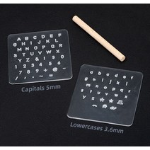 불도장 베이킹불도장 베이킹 인두 빵도장 로고제작 wuta 3 pcs 가죽 스탬핑 숫자, 3개 스탬프 세트