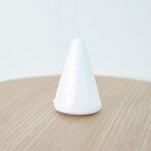 원뿔스티로폼 4.9x7.4cm (10개입) 만들기 재료 장식, 화이트