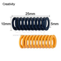 4pcs 3D 프린터 액세서리 스프링 수입 10*25MM 가열 침대 Ender 3 CR-10 CR-10Mini 시리즈, 02 YELLOW