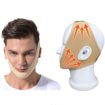 지니홀딩스 남성용 얼굴 리프팅 밴드 V라인 브이라인 밴드 남친 남편 밴드 얼굴처짐 턱선 관리밴드 회복밴드, 스킨M