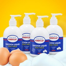 [특가전]퓨어플러스 스웨덴 리퀴드 에그팩 300ml 4개 / 클렌징폼 팩겸용 액상비누