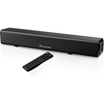 TV용 Wohome 소형 사운드바 50W 16인치 울트라 슬림 미니 서라운드 스피커 시스템 무선 Bluetooth 5.0 광학 AUX USB 연결 5EQ 4K 및