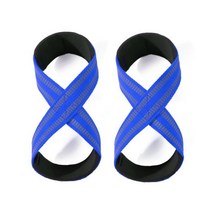 피규어 8 역도 스트랩 데드 리프트 파워 리프팅 체육관 손목 랩 피트니스 보디 빌딩, CHINA, M, blue Figure 8