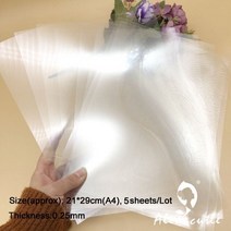 슈링클페이퍼alinacutle pvc plastic sheet for diy card, 21 x 29cm (a4size)