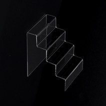 4단 100mm 악세사리매대 아크릴 절곡 계단식 진열대 받침 주얼리쇼케이스 정리대, 기본