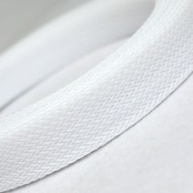 스파이럴덕트 PET 확장 케이블 슬리브 2mm ~ 40mm 타이트 브레이드 고밀도 경도 절연 라인 보호 와이어 랩, 03 WHITE_10 25mm