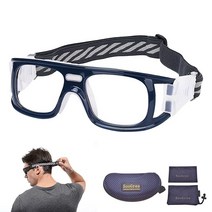 SooGree 스포츠 안경 농구 축구 고글 남성 여성 안전 안경 스포츠 고글 김 서림 방지 충격 충돌 웨어러블 안경, Blue