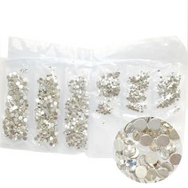 네일스톤 논핫픽스 혼합사이즈 일반칼라모음, A-07샤파이어, 1팩, A-07샤파이어