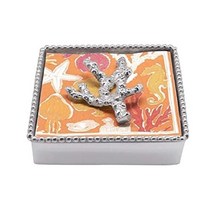 컴퍼니24 Mariposa 비즈 냅킨 박스 실버