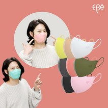 KF94 김희철마스크 이비에 새부리형 컬러마스크 50매, 대형, 진핑크50매