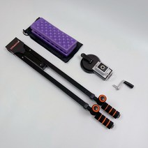 다리 일자 찢기 기구 찢는 기계 요가 태권도 다리 찟기 인대 당기기 스트레칭 다리살 빼기, 블랙 오프너 세트