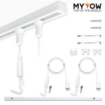 마이토우 프리미엄 레일 액자걸이 세트 50cm 100cm 5종 스마트 연장 레일 5색상 추가 액자걸이 4색상, 3.레일50골드