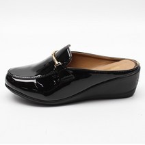 발볼이 슬림한 키높이 통굽 뮬 슬리퍼 여성 직장 사무실 슬리퍼 국내생산 5cm