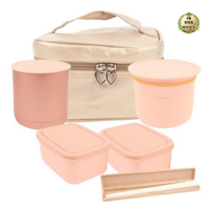 라이브잇 피코크 보온도시락 0.6L, 7세트, 혼합 색상