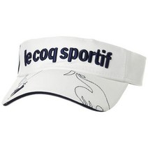 129048 Le Coq Sportif Golf QGBTJC50 남성용 골프 선바이저 UV 케어 UPF 50 코튼 트윌 클래식, 에프, RD00(빨간색)