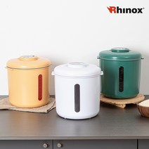 완벽한진공 원터치 무선 진공쌀통 10kg, 화이트