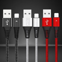 usb 8핀 라이트닝 고속 충전 선 케이블 애플 아이폰 11 12 13, 8핀 실버 1.8M