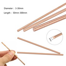 손잡이용 구리 막대 둥근 diameter3-30mm 손잡이 재료 볼트 금속 공예 작업 취미용 길이 50-300mm 1 개, [15] Dia 30mm, [01] 100mm