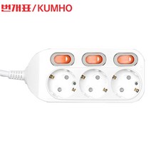 금호전기 번개표 국산 3구 1.5M 개별 멀티탭 멀티코드 멀티콘센트