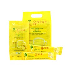 제주 생유자를 그대로 갈아서 만든 유자차 스틱, 유자차스틱375g, 단품