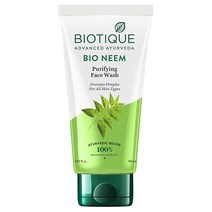 바이오티크 Biotique Advanced Ayurveda 바이오 님 퓨리파잉 페이스 워시 모든 피부 타입용 100 ml (3.5 온스) 타입에 대한 방지 329966