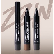 웰피아 찐아이브로우 타투 눈썹 가이드 리무버 반영구, 블랙그레이