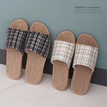 해외 신혼여행 커플 여름 왕골 슬리퍼