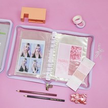 인생 네컷 앨범 초음파 포토북 사진첩 리필 수방스토어, 바이올렛, 바인더식20장[인생네컷10장/하루필름10장]