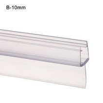 1pc 자기 접착 목욕 샤워 스크린 도어 씰링 스트립 목욕 샤워 screento 씰 갭 창 도어 고무 weatherstrip, b-10mm
