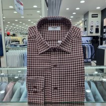 레노마셔츠 더블 미디움 체크 일반핏 긴소매RMWSGP304BWC