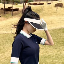 엠엠스포츠 여성 봄 여름 파스텔 러빈 골프 썬캡 모자, 퍼플