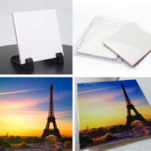 승화전사타일 포토타일 액자 받침대 프린트 액자 타일 승화전사 자석 사진 포토 받침대, 01.타일대사이즈