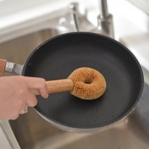 탄냄비 세척 만능 설거지솔 오이세척 탄냄비세척 틈새세척솔 야채세척 가스렌지세척 타일청소 감자세척, 코코넛 도넛브러쉬