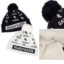 파리게이츠 모자 무늬 니트캡, one size, 화이트