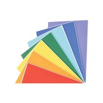 [현진] 단면칼라보드롱 4절 CB-17 개나리색 / 450x600mm / 94409
