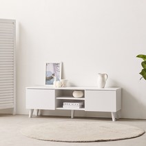 셀레스타 루나 1200 도어 TV거실장 원룸 티비다이, NEW_화이트_AAU97