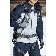 툴파우치달린 추락방지용 건설현장 상체식 안전그네 활용도 작업