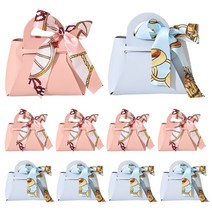 가죽구디백 L사이즈 선물상자 구디가방 미니백 단체선물 답례품포장, L사이즈 [핑크5개+스카이블루5개]