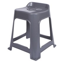 지오리빙 빅사이즈 플라스틱 의자, 그레이