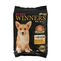 사조동아원 프리미엄 퍼피 위너스 건식사료, 5kg, 4개