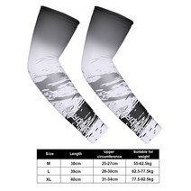 2 Pcs 자전거 사이클링 팔 슬리브 스포츠 일 자외선 보호 커프 농구 따뜻하게 Manguitos Ciclismo Brazo Hombre, [03] XL, [03] A 03